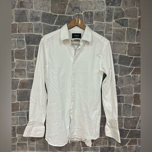 White Hugo Boss Dress Shirt in 16.5/42